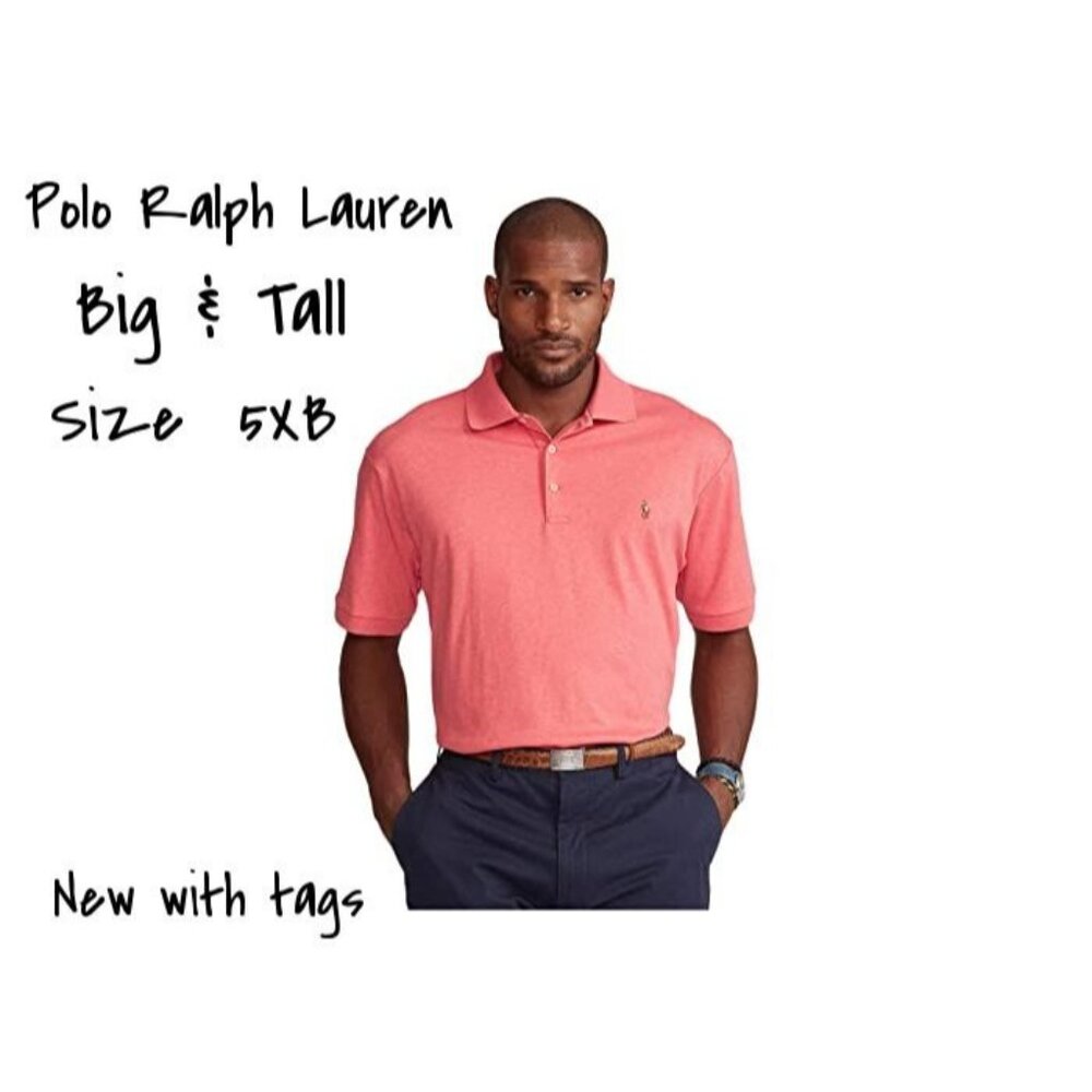 Polo Ralph Lauren Big & Tall Soft Cotton Polo Shirt 5XB - New with Tags
